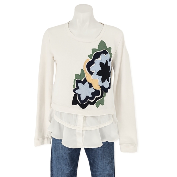 Little Yellow Button Rosalie Tiered Top small - Picture 2 of 10